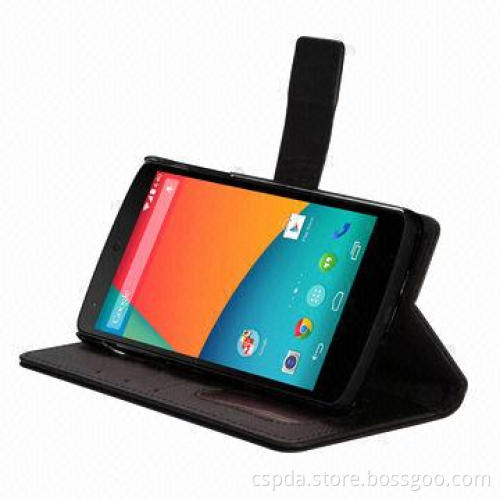 New Design Wallet Leather Case for Google 5 with Name Card, Stand Function